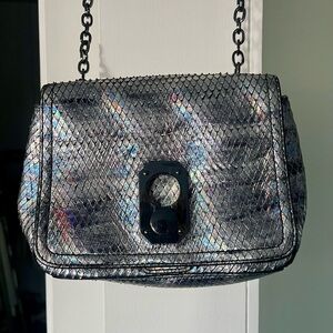 Stuart Weitzman rainbow prism metallic bag 🪩